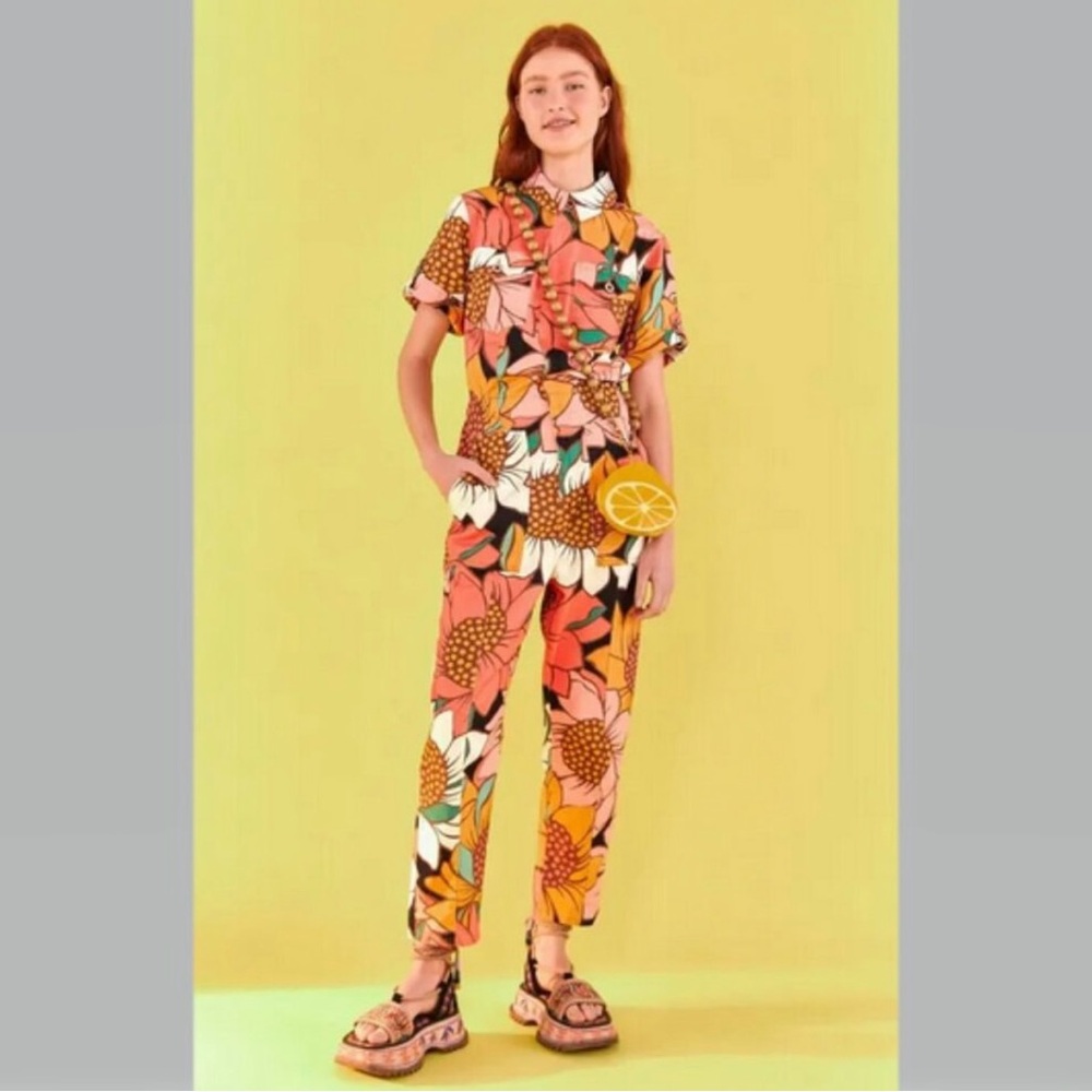 Farm Rio Sunflower Jumpsuit